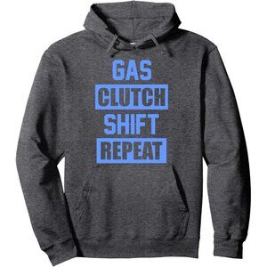 Dark Heather Grey Funny Auto Mechanic Pullover Hoodie for Men Women Small